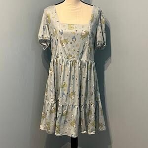 Studio Ghibli My Neighbor Totoro Dress 3X Plus Size Tiered Babydoll Cottagecore